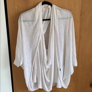 *RHONY* Linen Cocoon Cardigan and Draped T…